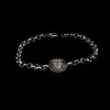 Medusa Model 925 Sterling Silver Men's Bracelet
