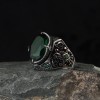 925 Sterling Silver Men's Ring with Zircon Stone