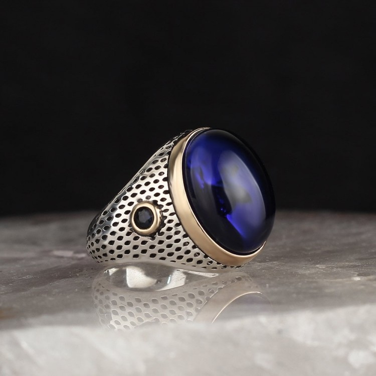 Blue Zircon 925 Sterling Silver Ring Blue Zircon 925 Sterling Silver Ring