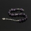 925 Sterling Silver Bracelet with Amethyst Stone and Silver Chain