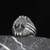 Hand Engraved  Silver Ring with Tree of Life Symbol