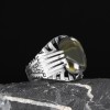 Peridot Stone 925 Sterling Silver Men's Ring