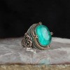 925 Sterling Silver Ring with Paraiba Stone