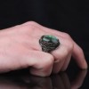 925 Sterling Silver Men's Ring with Labradorite Stone