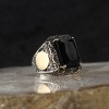 925 Sterling Silver Men's Ring with Zircon Stone