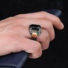 925 Sterling Silver Men's Ring with Zircon Stone