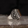 Tiger Eye Stone 925 Sterling Silver Men's Ring